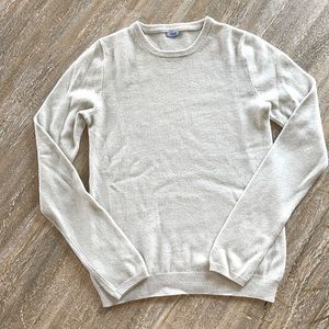 JCREW Light Gray Cashmere Sweater